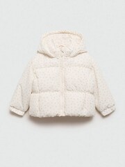 Mango Cream Flowers Print Quilted Anorak - Image 2 of 4