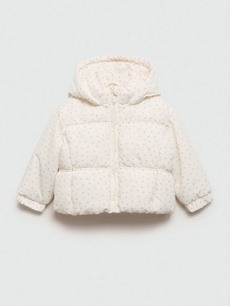 Mango Cream Flowers Print Quilted Anorak - Image 2 of 4