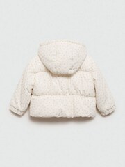 Mango Cream Flowers Print Quilted Anorak - Image 3 of 4