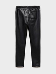 Mango Black Faux Leather Leggings - Image 2 of 3