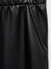 Mango Black Faux Leather Leggings - Image 3 of 3