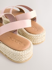 وردي جلد - صندل بنعل مسطح Raffia من Forever Comfort® - صورة 8 من 8