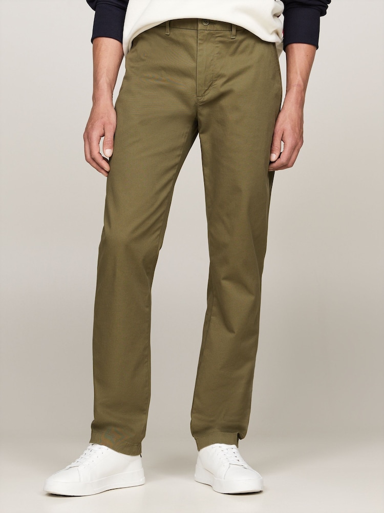 Tommy Hilfiger Green Denton Pima Cotton Chino Trousers - Image 1 of 5