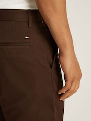 Tommy Hilfiger Brown Denton Pima Cotton Chino Trousers - Image 3 of 5