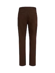 Tommy Hilfiger Brown Denton Pima Cotton Chino Trousers - Image 5 of 5