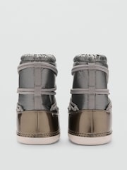 Mango Grey Metallic Snow Boots - Image 3 of 3