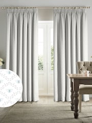 Sophie Allport White Bees and Leaves Made to Measure 100% Cotton Curtains - Image 1 of 9