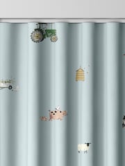 Sophie Allport Blue On the Farm Made to Measure 100% Cotton Curtains - Image 5 of 9