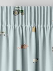 Sophie Allport Blue On the Farm Made to Measure 100% Cotton Curtains - Image 7 of 9
