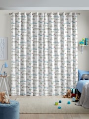 Sophie Allport White/Blue London Scene Made to Measure Curtains - Image 2 of 9