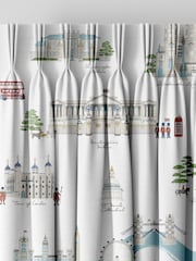 Sophie Allport White/Blue London Scene Made to Measure Curtains - Image 8 of 9
