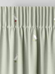Sophie Allport Sage Green Running Ducks Made to Measure 100% Cotton Curtains - Image 6 of 9