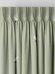 Sophie Allport Sage Green Running Ducks Made to Measure 100% Cotton Curtains - Image 8 of 9