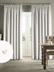 Sophie Allport Off White Snowy Owls Made to Measure Curtains - Image 1 of 1