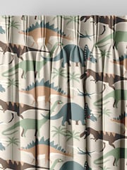 Sophie Allport Natural and Khaki Green Dinosaur Camo Made to Measure 100% Cotton Curtains - Image 6 of 9