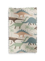Sophie Allport Natural and Khaki Green Dinosaur Camo Made to Measure 100% Cotton Curtains - Image 9 of 9