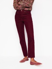 Boden Red Petite 5 Pocket Cord Slim Jeans - Image 1 of 5