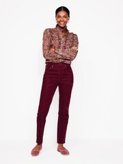 Boden Red Petite 5 Pocket Cord Slim Jeans - Image 3 of 5
