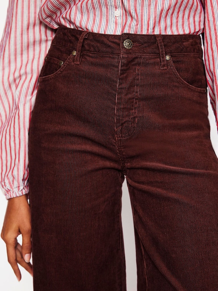 Boden Brown 5 Pocket Corduroy Crop Jeans - Image 2 of 5