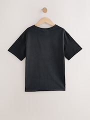 Black Oversized 100% Cotton Monet Artist License T-Shirt (3-16yrs) - Image 5 of 7