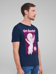 All + Every Blue Mens Casper The Friendly Ghost Get Spooky 100% Cotton T-Shirt - Image 2 of 4