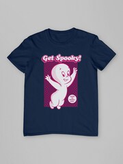All + Every Blue Mens Casper The Friendly Ghost Get Spooky 100% Cotton T-Shirt - Image 3 of 4