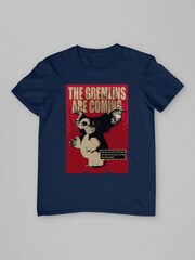 All + Every Blue Mens Gremlins Gizmo They Are Coming 100% Cotton T-Shirt - Image 3 of 4