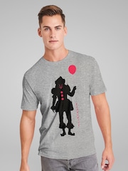 All + Every Grey Mens IT Halloween Pennywise T-Shirt - Image 1 of 4