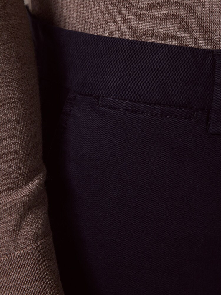 Hawes & Curtis Blue Garment Dyed Cotton Stretch Chinos - Image 4 of 4