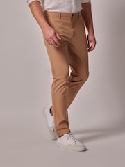 Hawes & Curtis Garment Dyed Cotton Stretch Brown Chinos - Bild 1 von 4