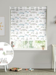 Sophie Allport White and Blue London Scene Made to Measure Roller Blind - Image 1 of 4