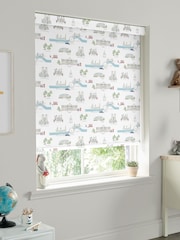 Sophie Allport White and Blue London Scene Made to Measure Roller Blind - Image 2 of 4