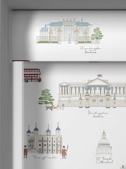 Sophie Allport White and Blue London Scene Made to Measure Roller Blind - Image 3 of 4
