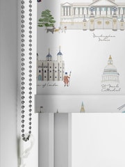 Sophie Allport White and Blue London Scene Made to Measure Roller Blind - Image 4 of 4