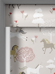 Sophie Allport Soft Pink Forest Ponies Made to Measure Roller Blind - Image 4 of 6