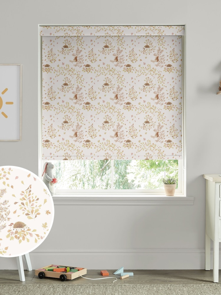 Sophie Allport Off White Woodland Friends Made to Measure Roller Blind - Image 1 of 6