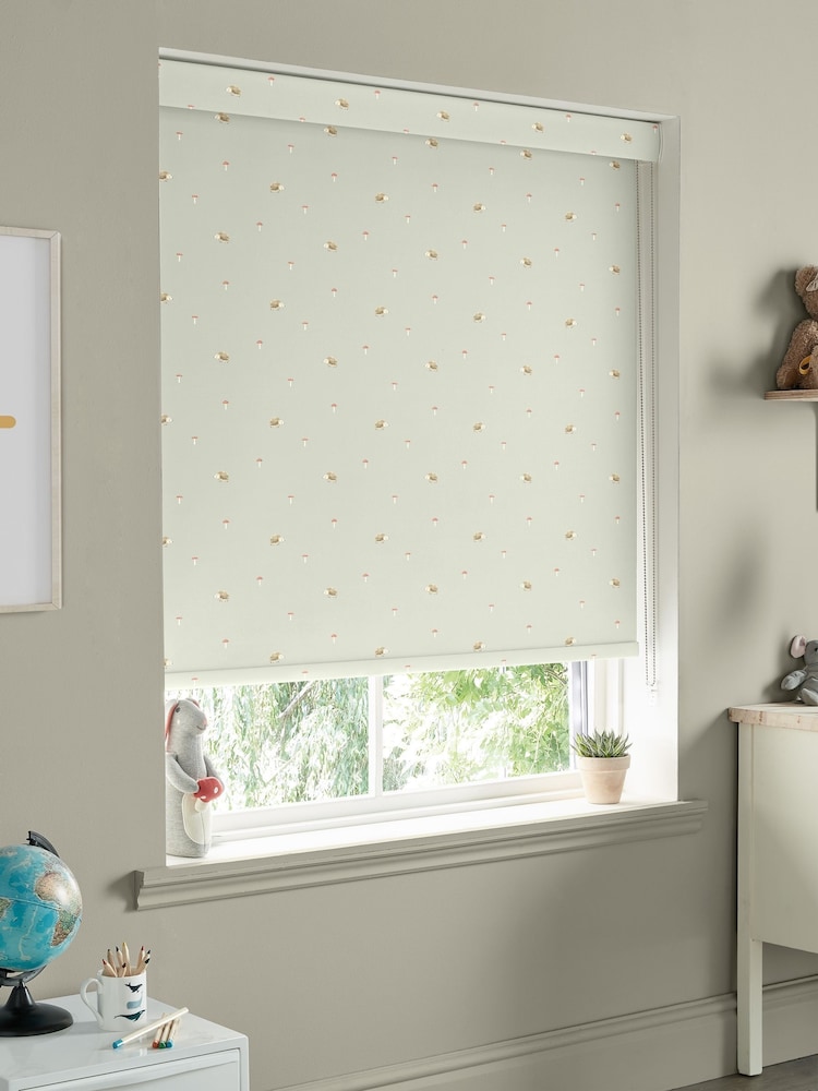 Sophie Allport Sage Green Woodland Hedgehog Made to Measure Roller Blind - Image 2 of 6
