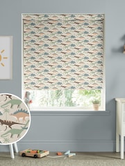Sophie Allport Natural and Khaki Green Dinosaur Camo Made to Measure Roller Blind - Image 1 of 2