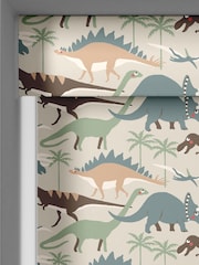 Sophie Allport Natural and Khaki Green Dinosaur Camo Made to Measure Roller Blind - Image 2 of 2