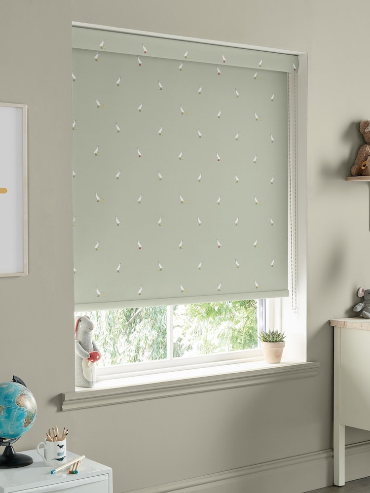 Sophie Allport Sage Green Running Ducks Made to Measure Roller Blind - Image 2 of 6