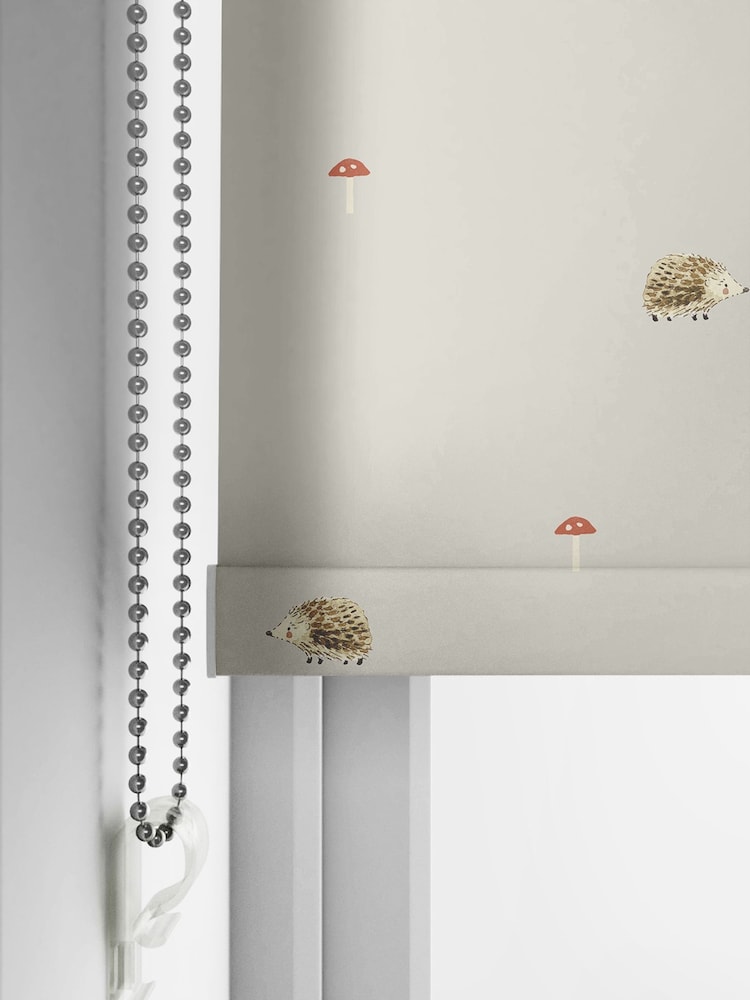 Sophie Allport Natural Woodland Hedgehog Made to Measure Roller Blind - Image 2 of 2