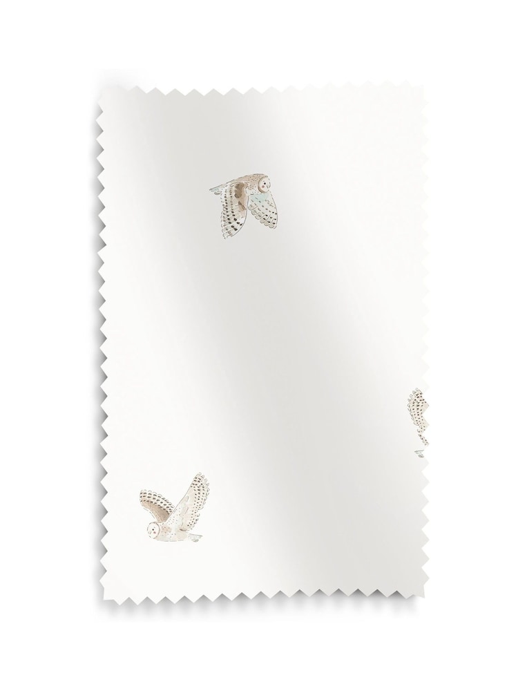 Sophie Allport Off White Snowy Owls Made to Measure Roller Blind - Image 6 of 6