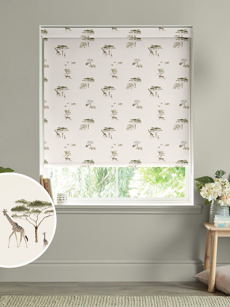 Sophie Allport Off White Wild Savannah Made to Measure Roller Blind - Image 1 of 2