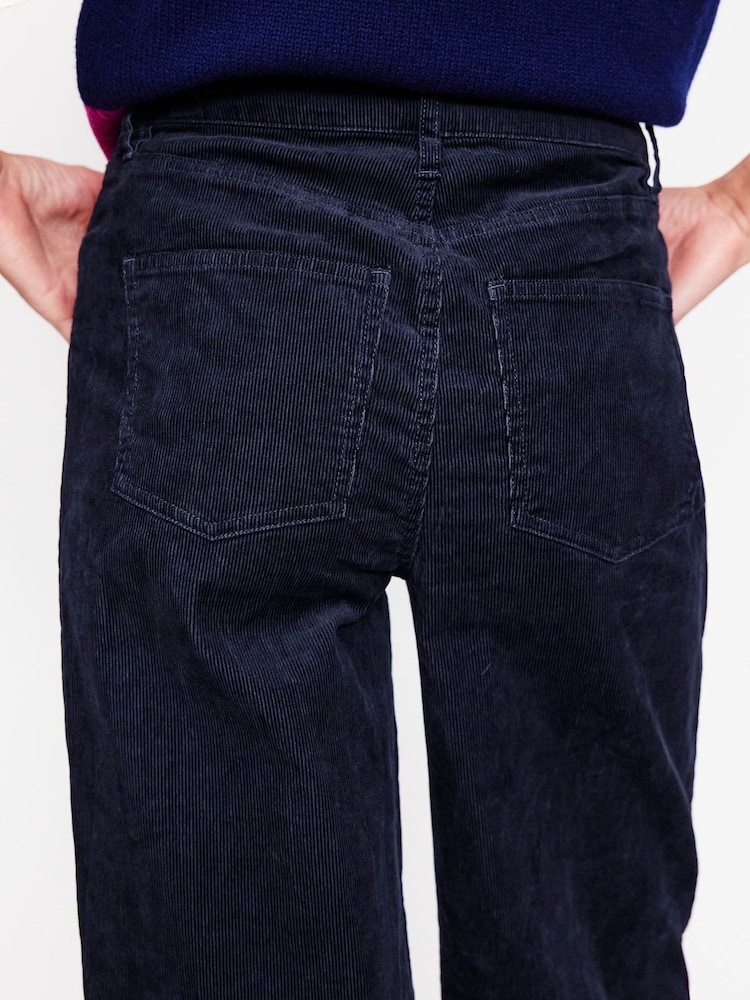 Boden Blue Petite 5 Pocket Corduroy Wide Jeans - Image 5 of 6