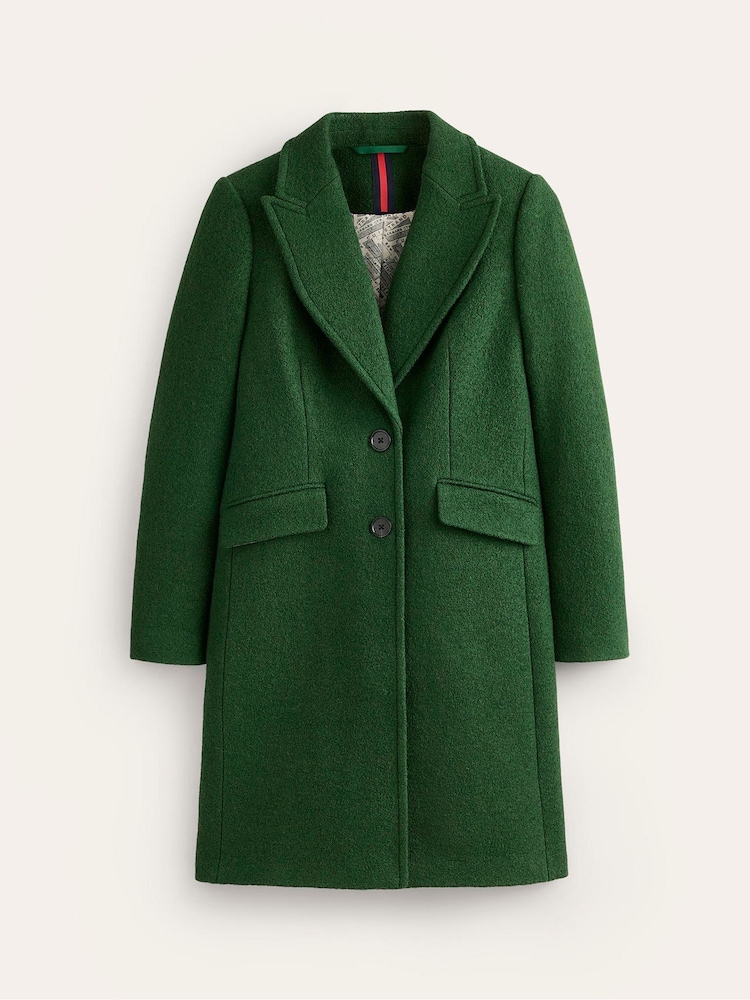 Boden Green Petite Chichester Textured Coat - Image 4 of 4