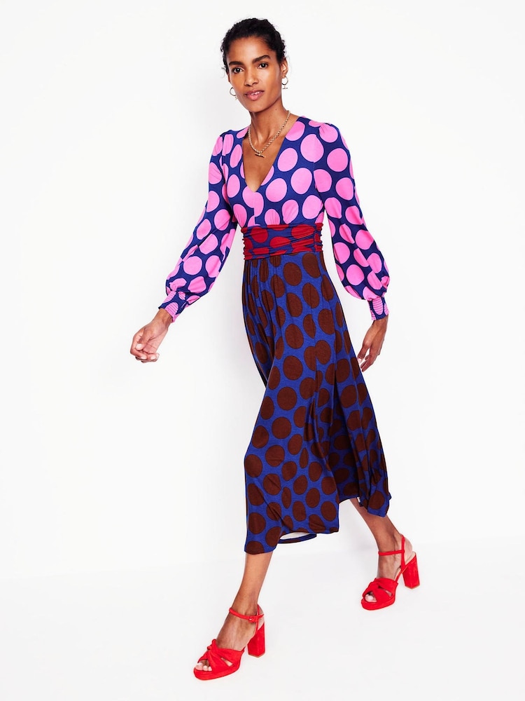 Boden Pink Petite Daphne Jersey Maxi Dress - Image 1 of 6 Boden Pink Petite Daphne Jersey Maxi Dress - Image 1 of 6
