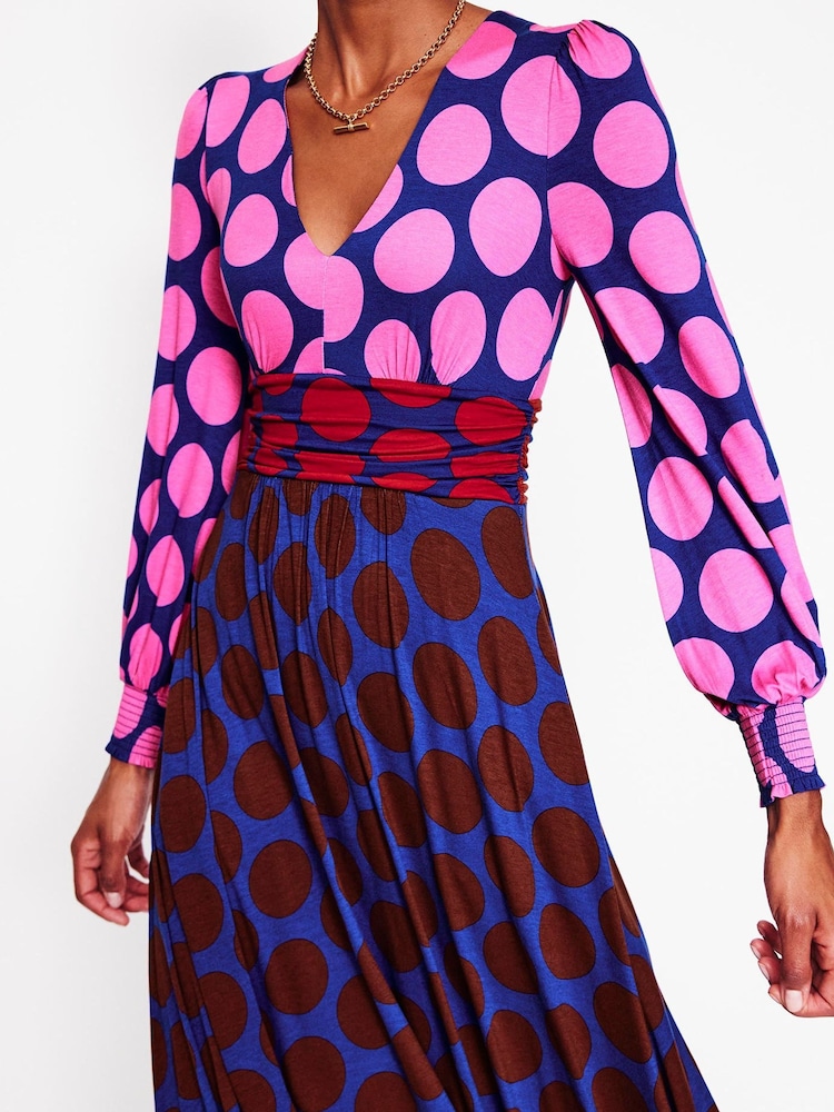 Boden Pink Petite Daphne Jersey Maxi Dress - Image 2 of 6