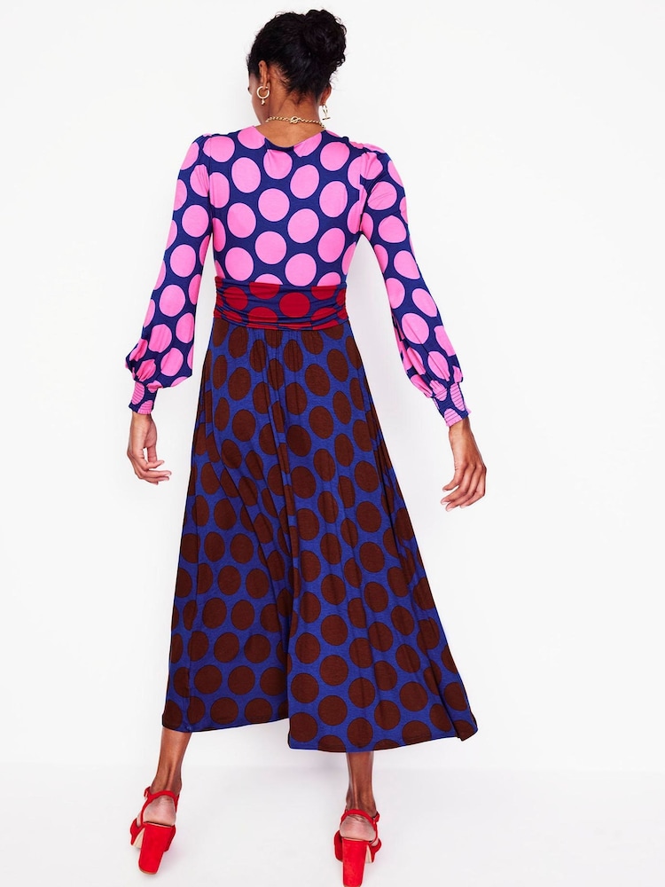 Boden Pink Petite Daphne Jersey Maxi Dress - Image 3 of 6