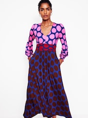 Boden Pink Petite Daphne Jersey Maxi Dress - Image 4 of 6