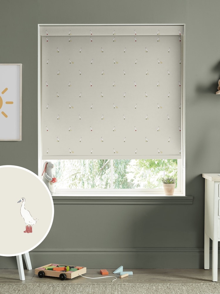 Sophie Allport Natural Running Ducks Made to Measure Roller Blind - Image 1 of 6